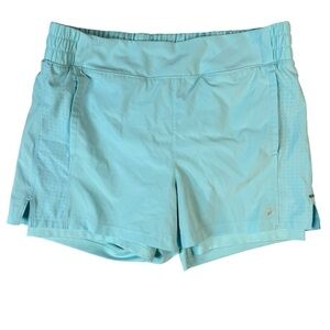 Layer 8 Shorts Lined Athletic Shorts Blue Womens Size Medium
